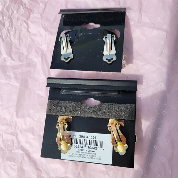 Clip-On Earrings ~ Vintage - Now ~ MCM Beaded Crystal & Current Rhinestone ~ 2pr - Picture 14 of 14